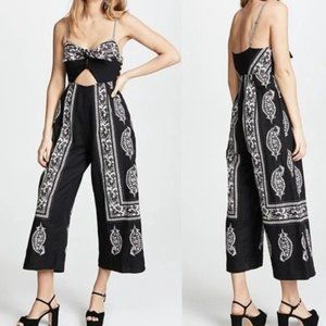 Free People Feel the Sun Black Jumpsuit